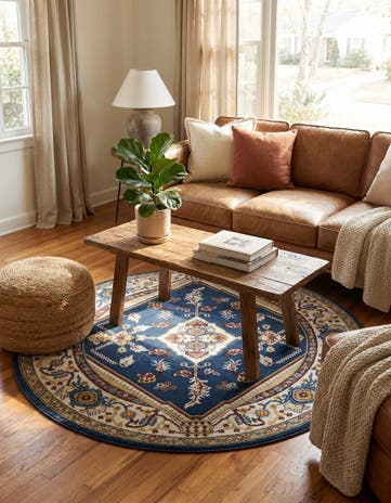 5' 3 x 5' 3 Kamala Washable Round Rug