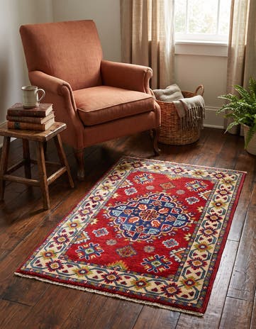 1' 10 x 3' 1 Hand Knotted Kazak Rug
