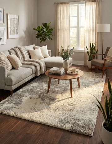 Khaki Soft Touch Shag Rug