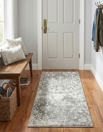 Light Gray Monte Carlo Runner Rug
