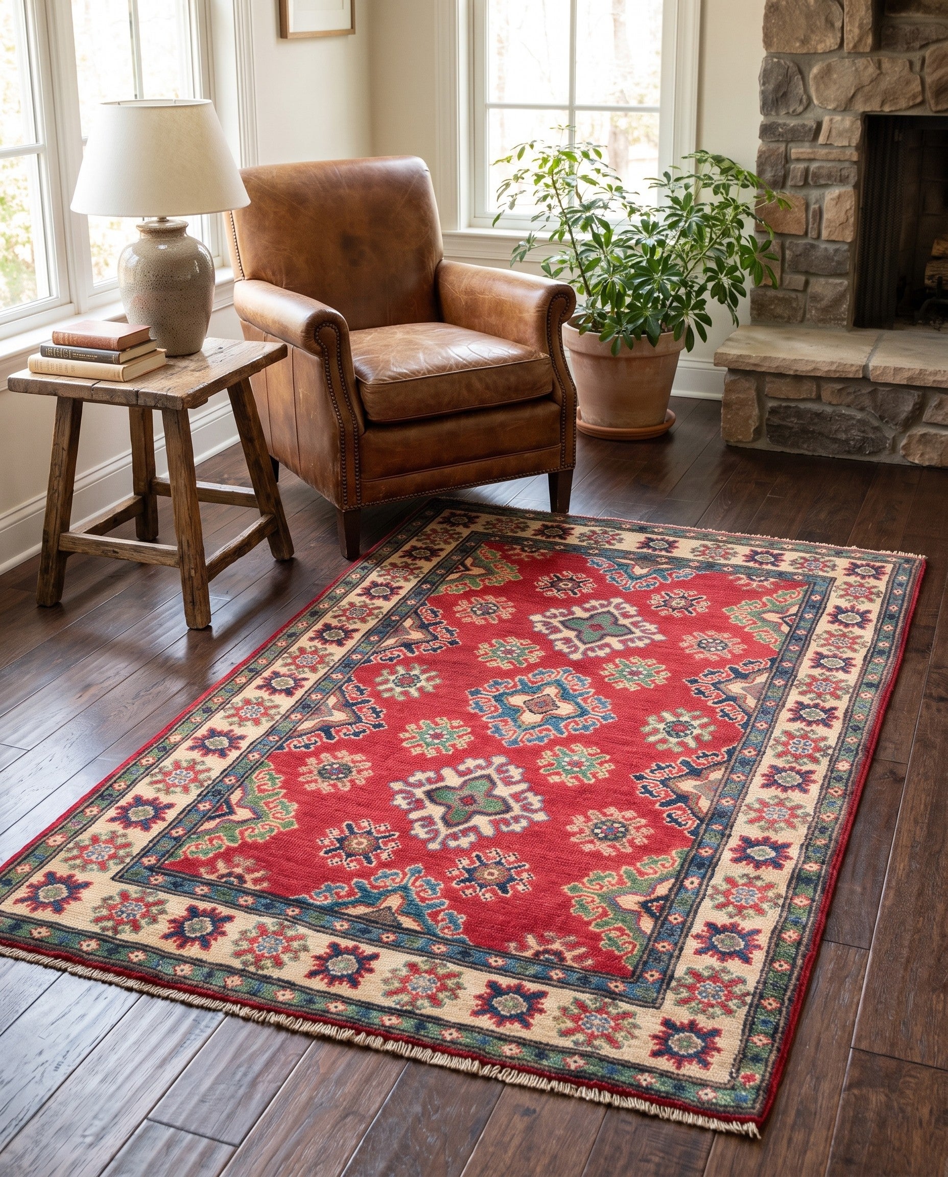 2' 8 x 4' 2 Hand Knotted Kazak Rug