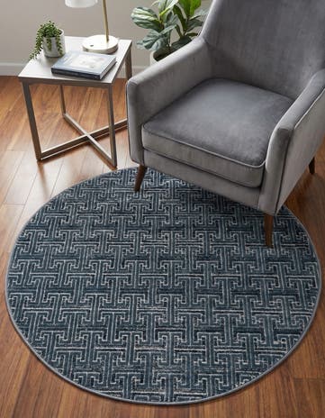 Jill Zarin 3' 3 x 3' 3 Uptown Park Avenue Round Rug