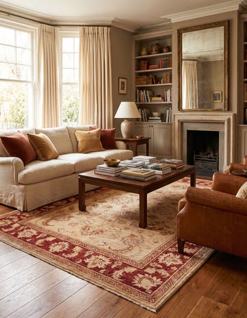 5' x 6' 11 Hand Knotted Ziegler Rug