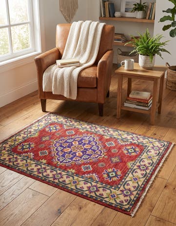 2' x 3' 2 Hand Knotted Kazak Rug