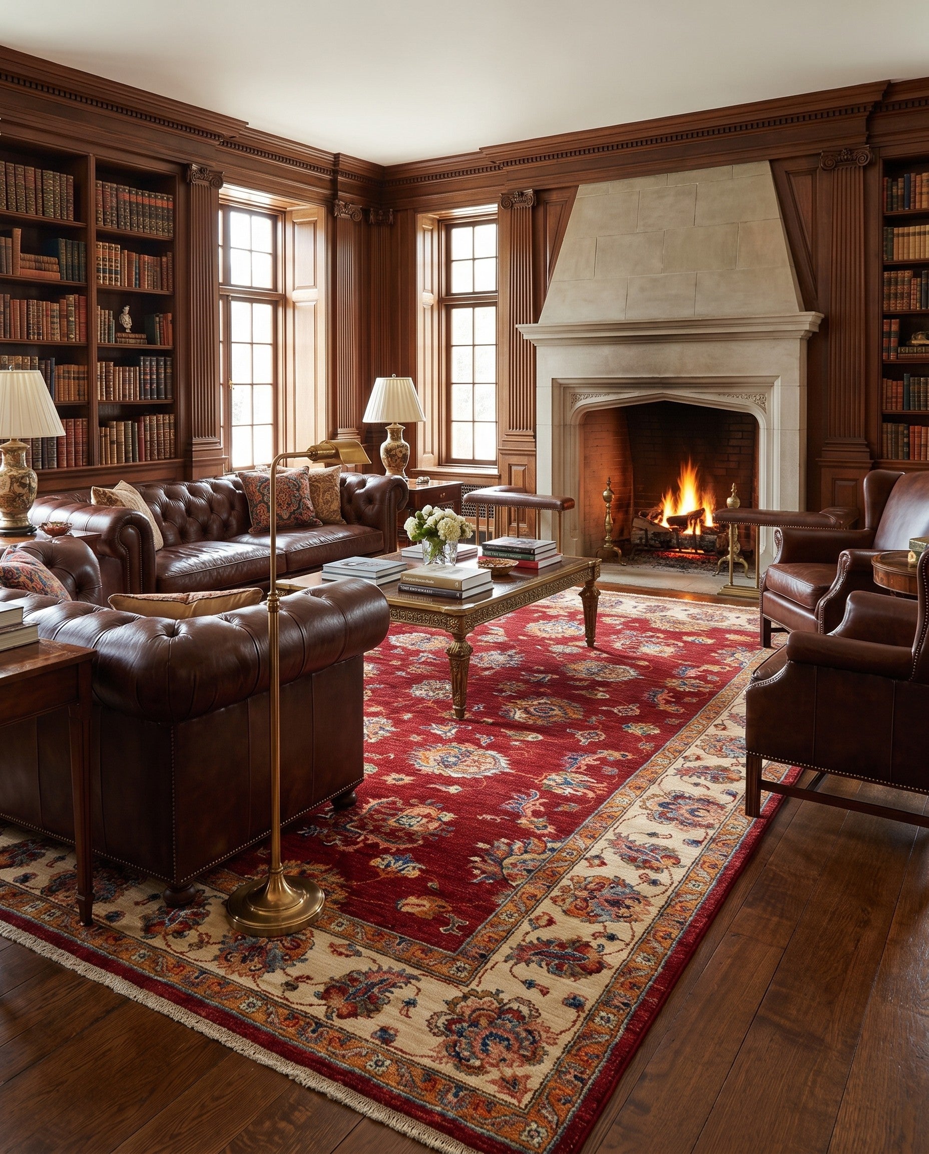 5' 8 x 7' 10 Hand Knotted Ziegler Rug