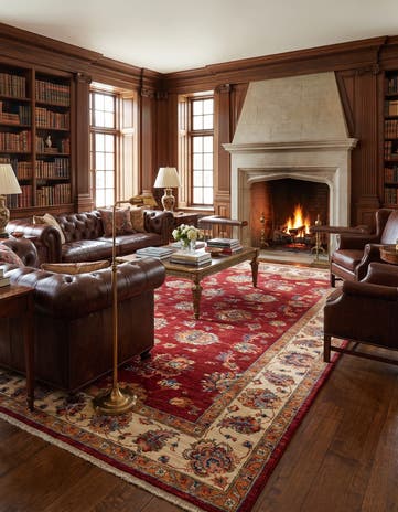 5' 8 x 7' 10 Hand Knotted Ziegler Rug
