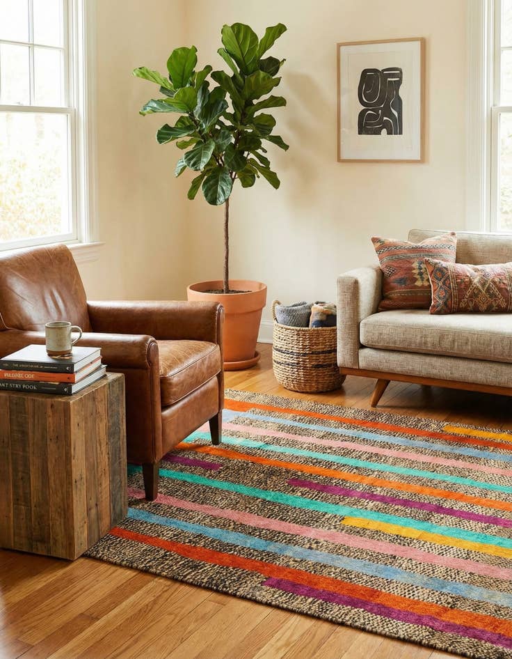 Detail image of 4' 3 x 6' 1 Hand Knotted Balouch Wool Rug