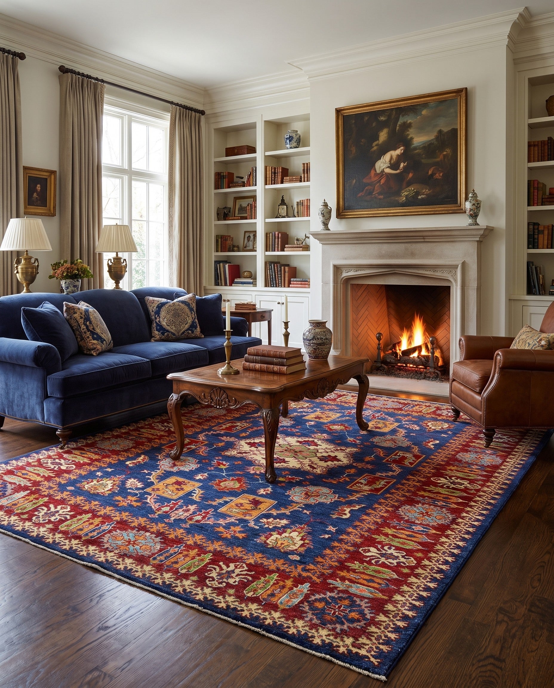 6' 1 x 7' 10 Hand Knotted Kazak Rug