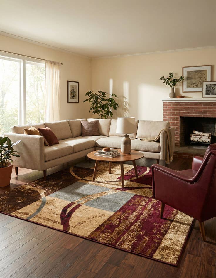 Detail image of 7' x 7' Cafe Square Rug