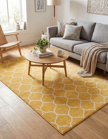 5' 3 x 8' Lattice Frieze Rug