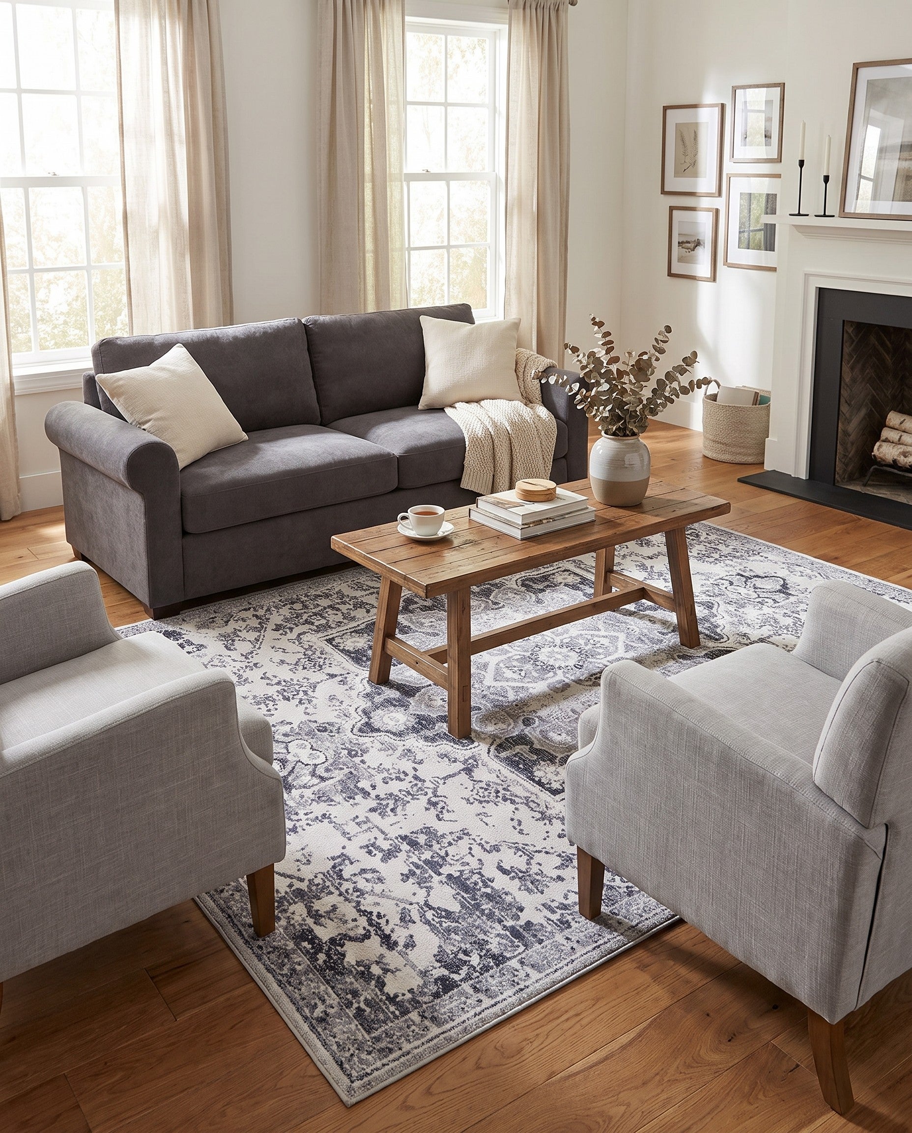 6' x 9' Washable Francesca Rug