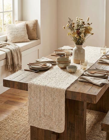1' 2 x 6' 1 Handmade Braided Chindi Table Runner Rug