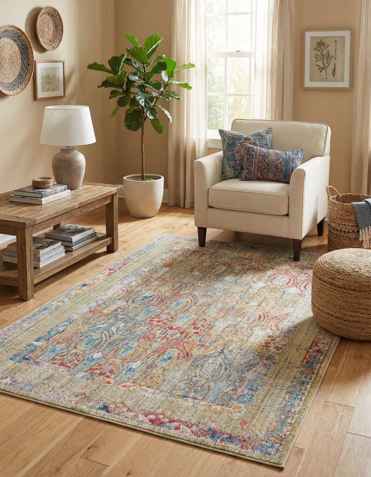 Detail image of 5' 3 x 7' 10 Williamsburg Rug