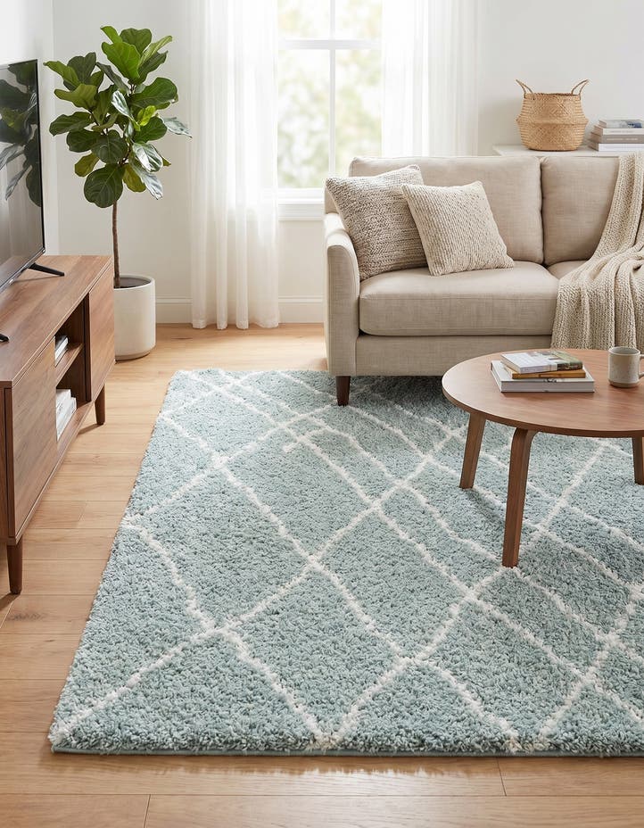 5' 3 x 8' Soft Touch Shag Rug