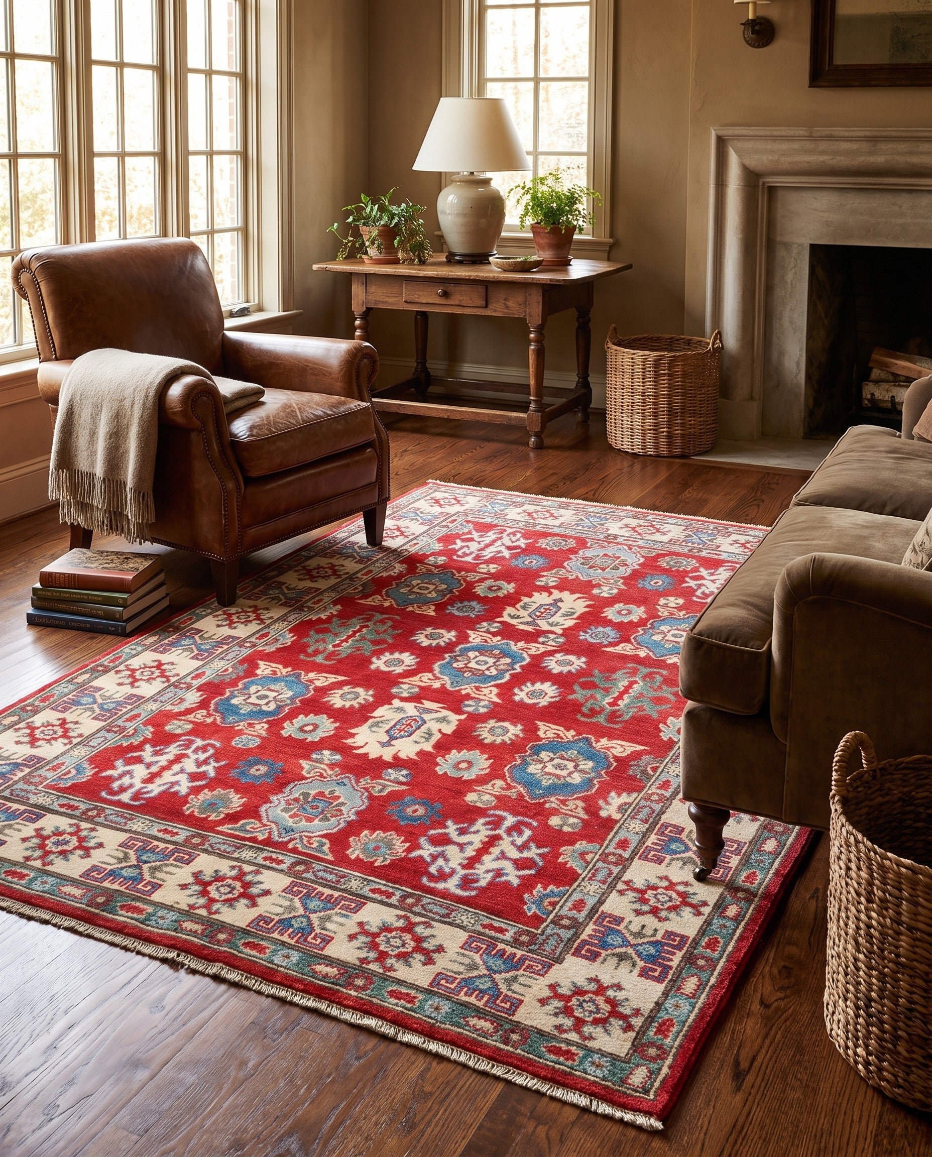 4' 2 x 6' 1 Hand Knotted Kazak Rug