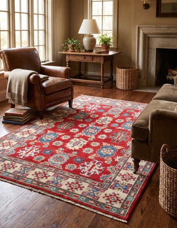 4' 2 x 6' 1 Hand Knotted Kazak Rug