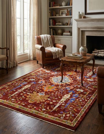 4' 1 x 6' 1 Hand Knotted Ariana Ziegler Rug