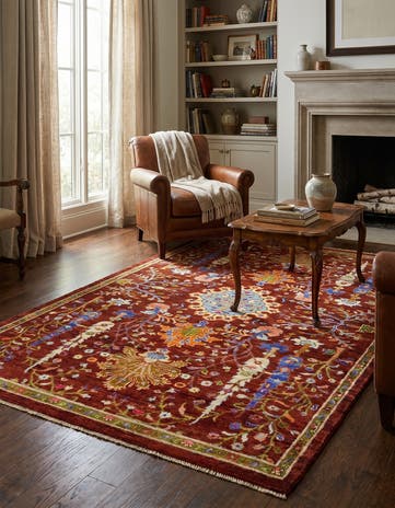 4' 1 x 6' 1 Hand Knotted Ariana Ziegler Rug