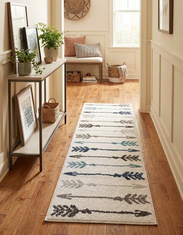 Ivory Equinox Runner Rug