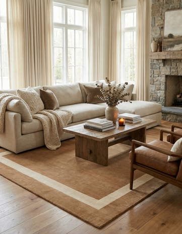 7' 10 x 10' Jill Zarin Border Wool Rug