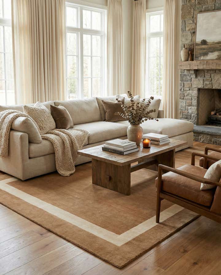 7' 10 x 10' Jill Zarin Border Wool Rug