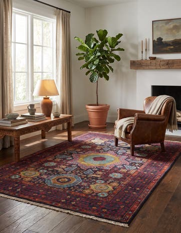 4' 2 x 6' Hand Knotted Mamluk Ziegler Rug