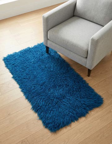 2' 4 x 4' 5 Hand Knotted Moroccan Wool Rug