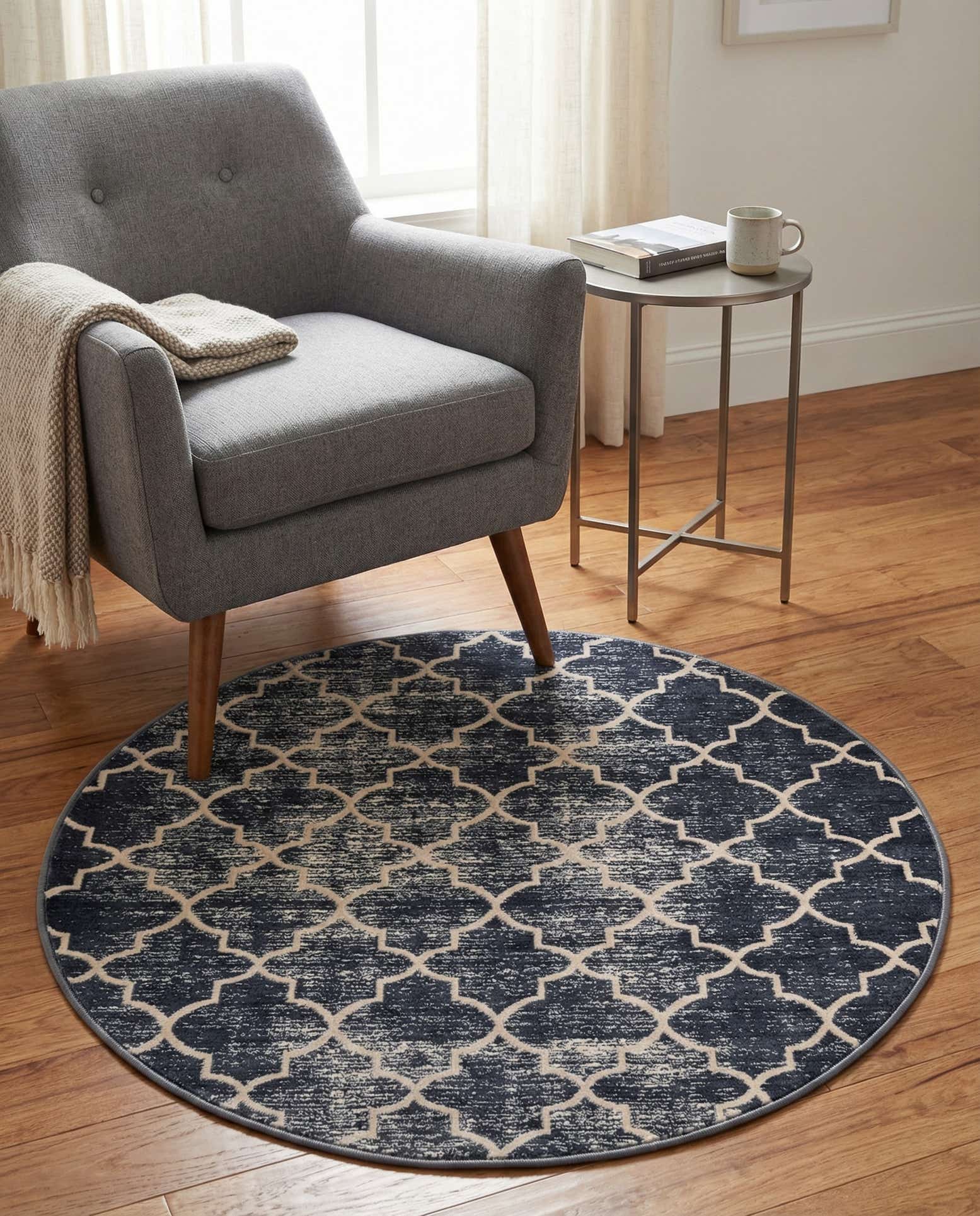 3' 3 x 3' 3 Uptown Lincoln Center Round Rug
