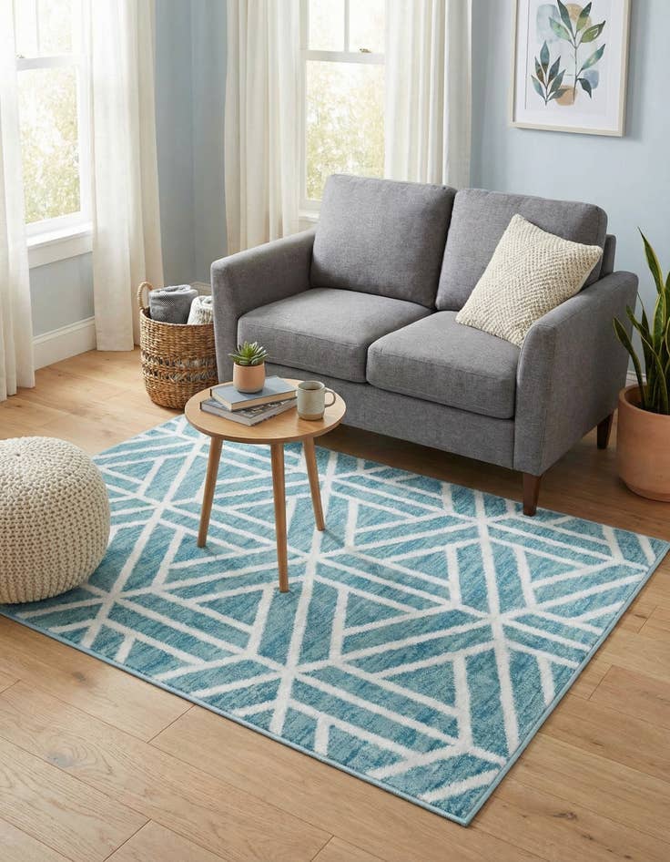 Detail image of 3' 3 x 5' 3 Lattice Trellis Rug