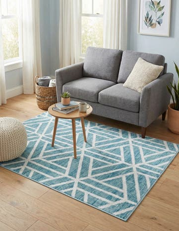 3' 3 x 5' 3 Lattice Trellis Rug