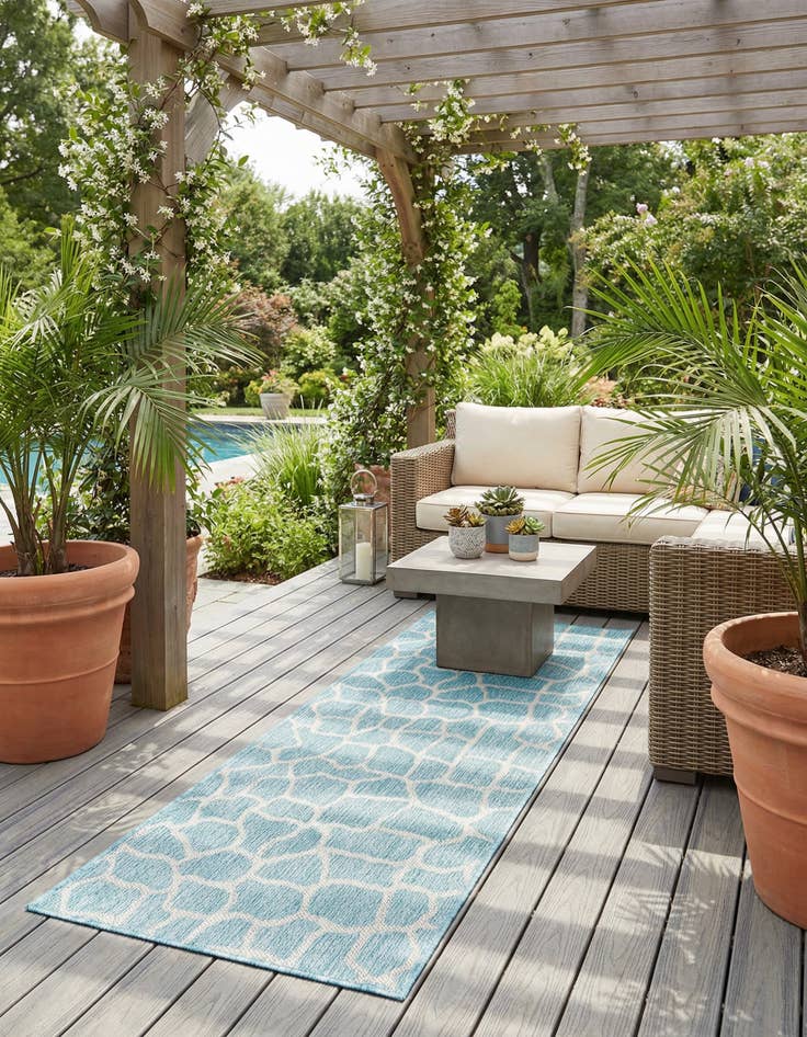 Detail image of 2' x 6' Washable Safari Indoor / Outdoor Runner Rug