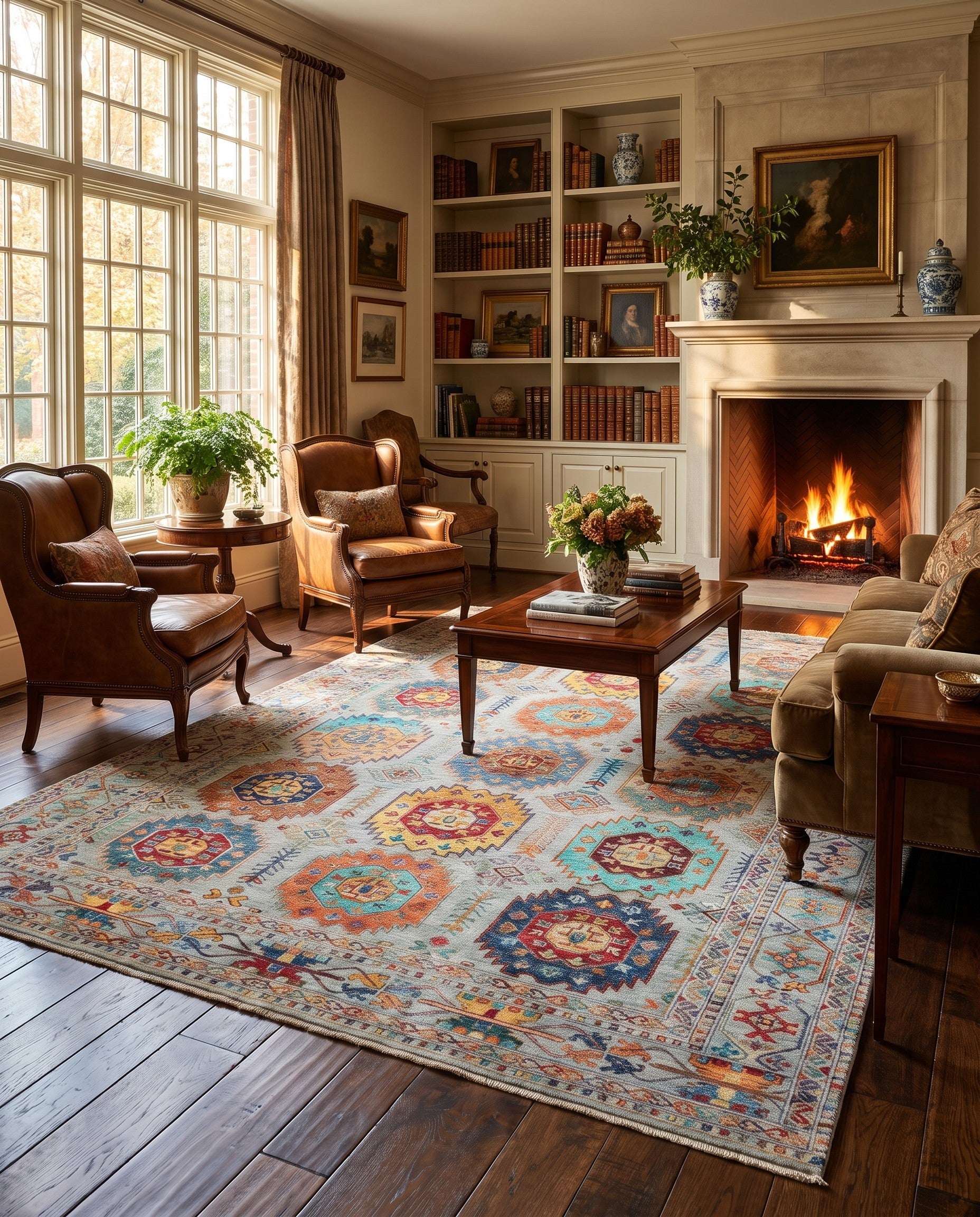 6' 11 x 9' 10 Hand Knotted Ariana Ziegler Rug