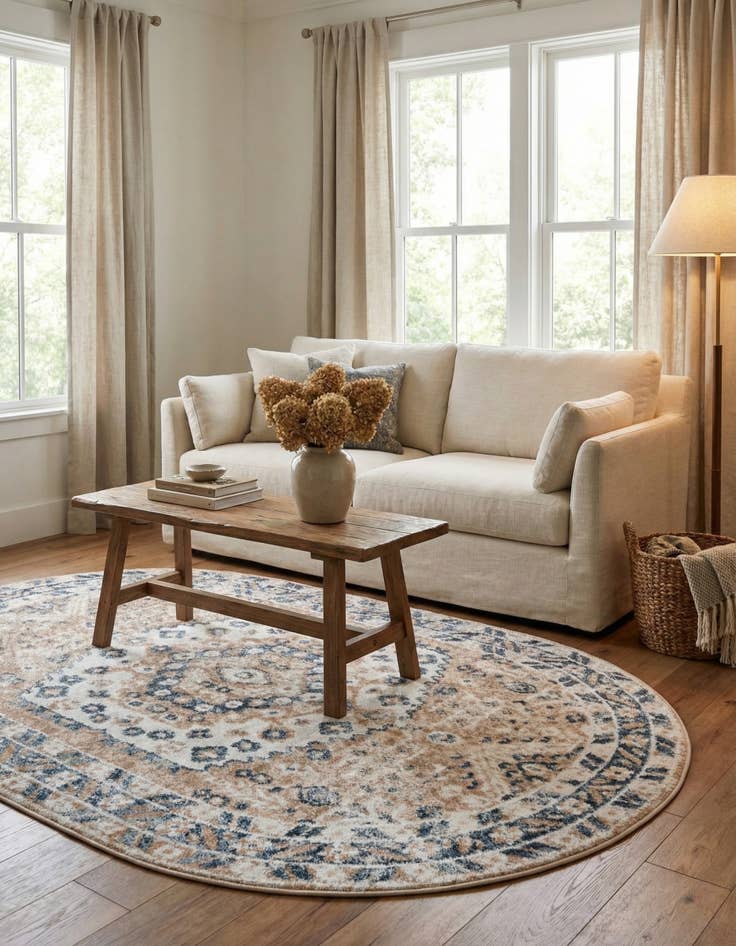 Detail image of 4' x 6' Oxford Oval Rug