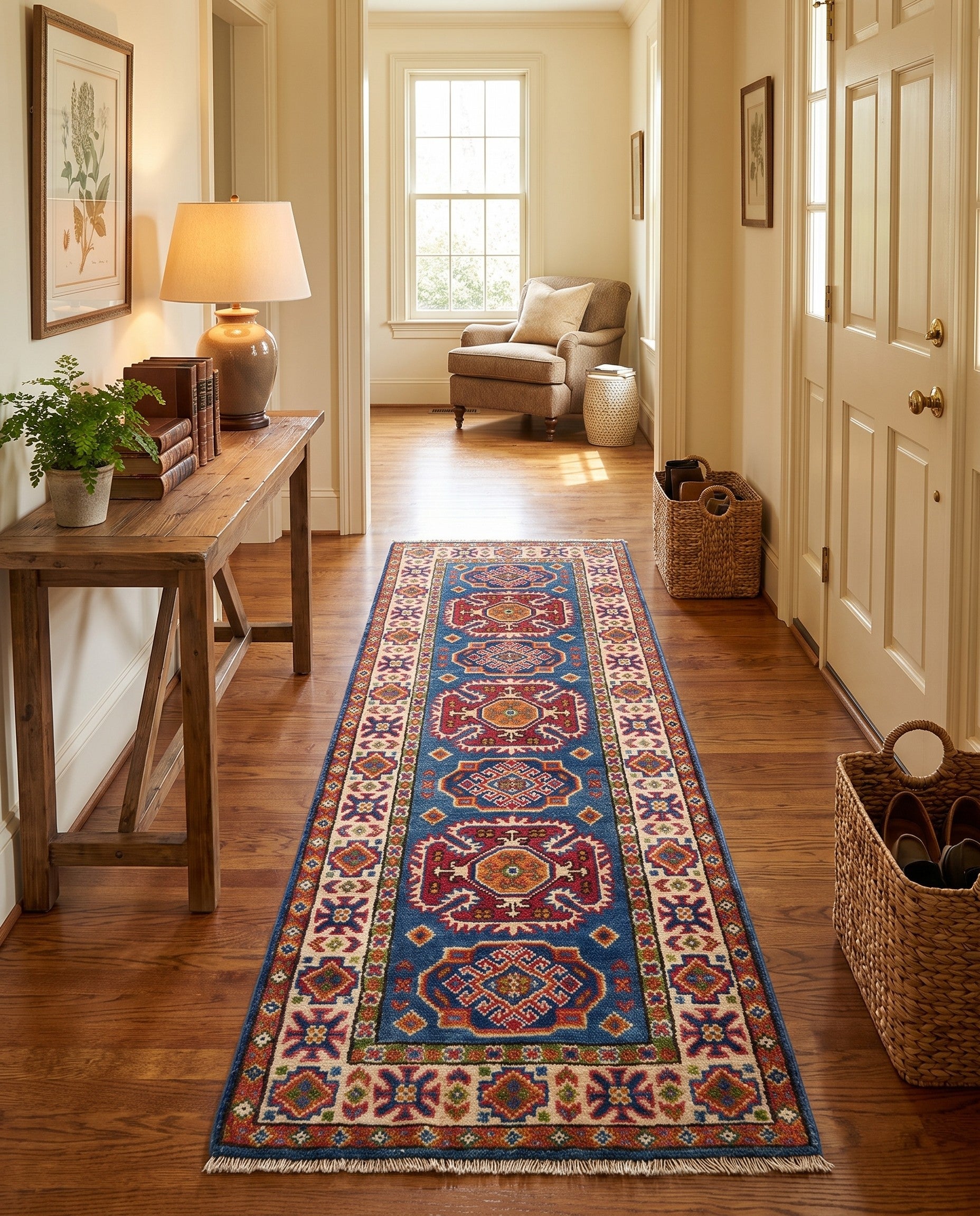 2' x 6' Hand Knotted Kazak Runner Rug