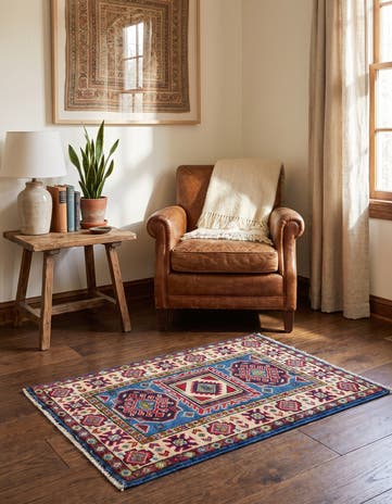 2' x 3' Hand Knotted Kazak Rug