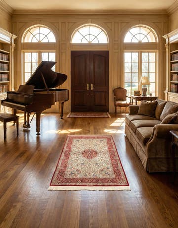 3' 4 x 5' Ghom Silk Rug