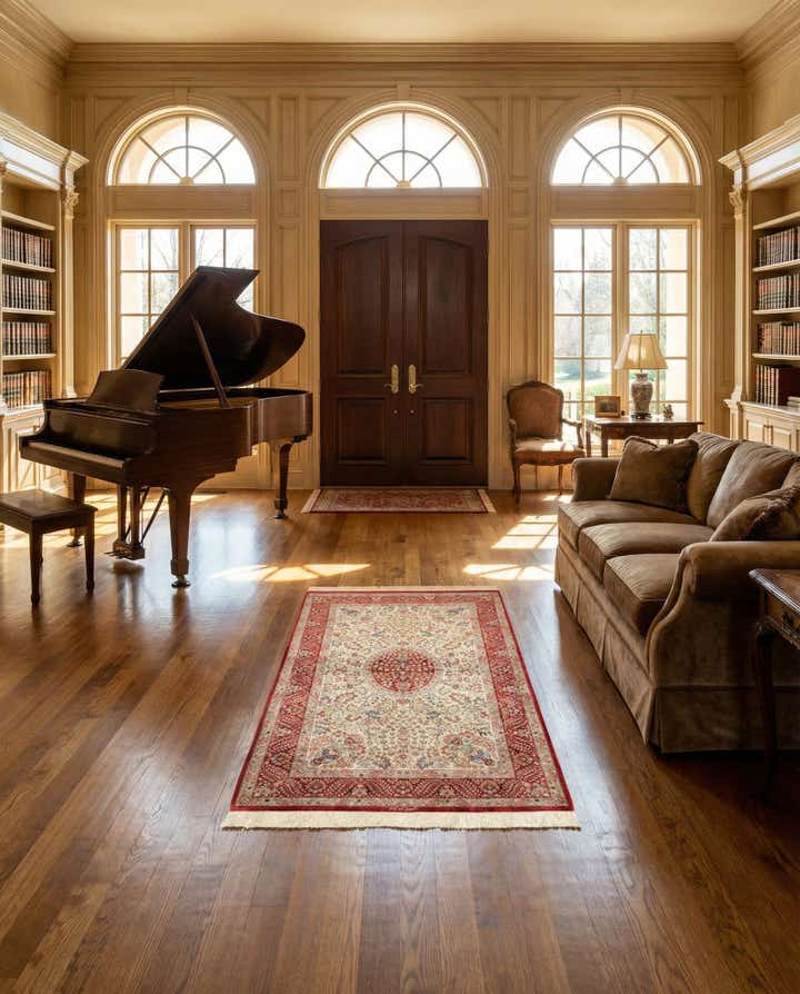3' 4 x 5' Ghom Silk Rug