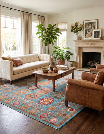 6' 6 x 9' 10 Hand Knotted Ariana Ziegler Rug