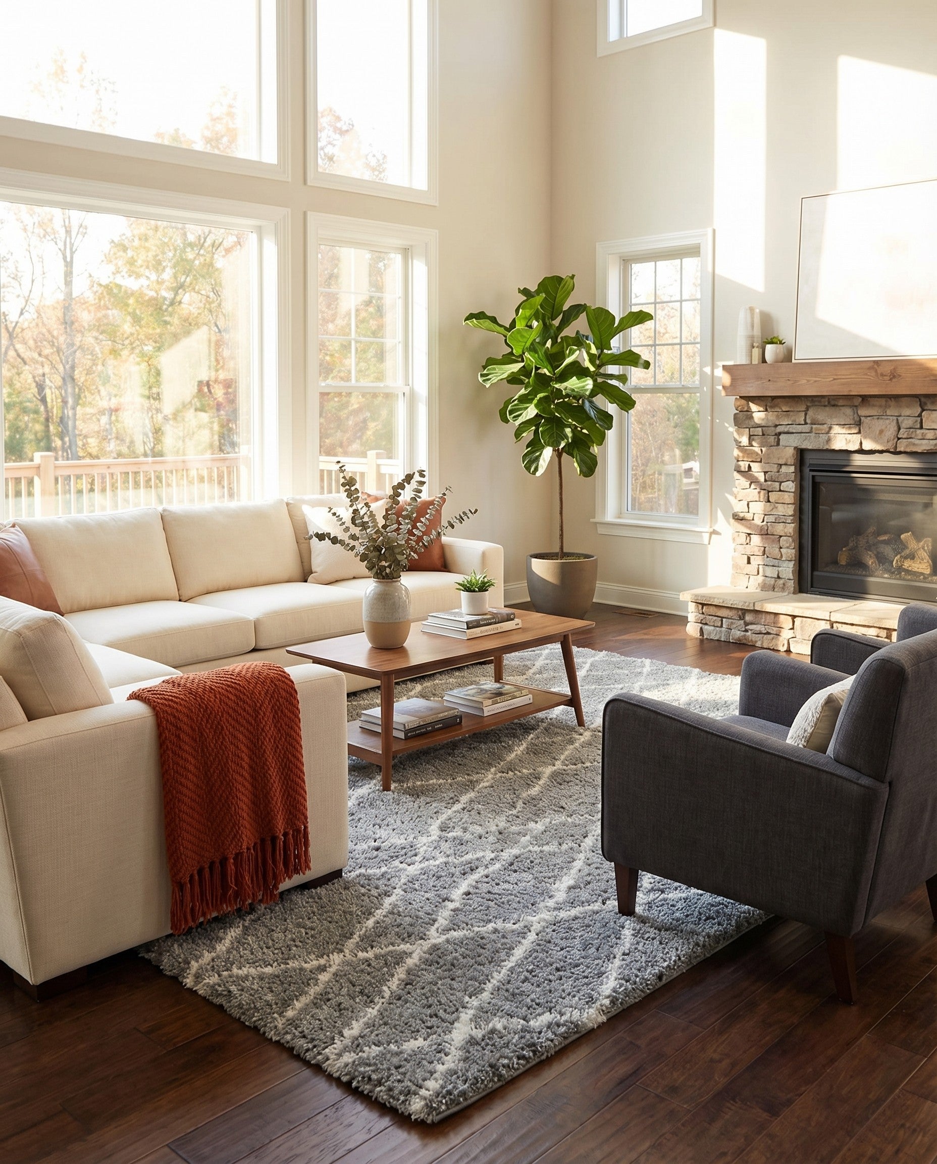 Primary image 9' x 12' Soft Touch Shag Rug