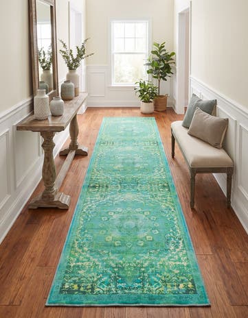 2' 7 x 12' Washable Francesca Runner Rug