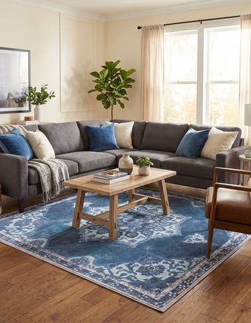 7' 10 x 7' 10 Washable Francesca Square Rug