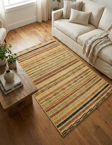 3' 10 x 5' 10 Hand Knotted Modern Ziegler Rug