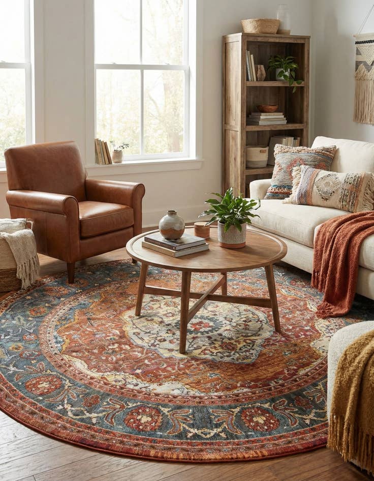 Detail image of 10' x 10' Santiago Round Rug