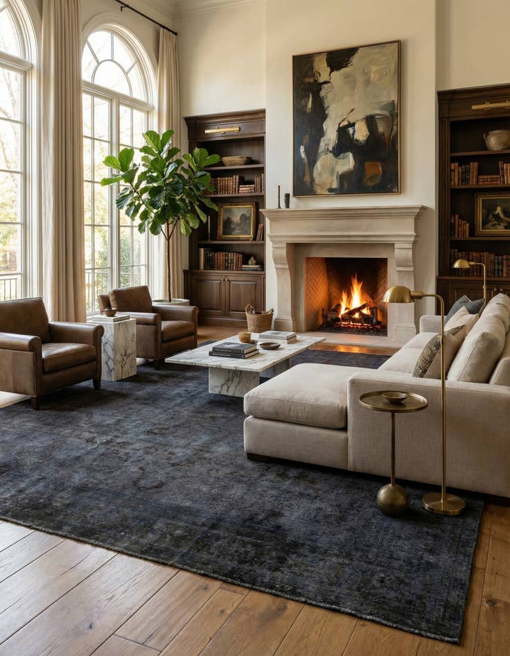 Detail image of 9' 8 x 16' Hand Knotted Ultra Vintage Persian Wool Rug