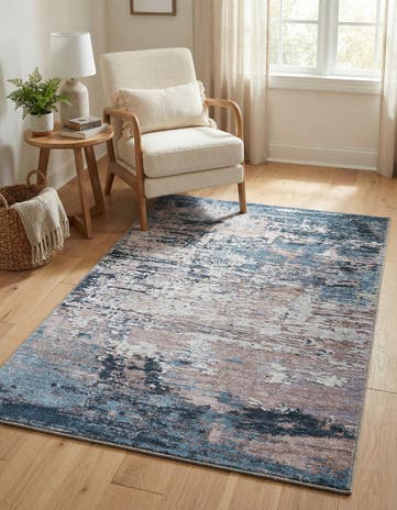 Blue and Beige Yara Rug