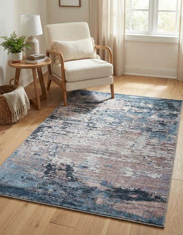 Blue and Beige Yara Rug