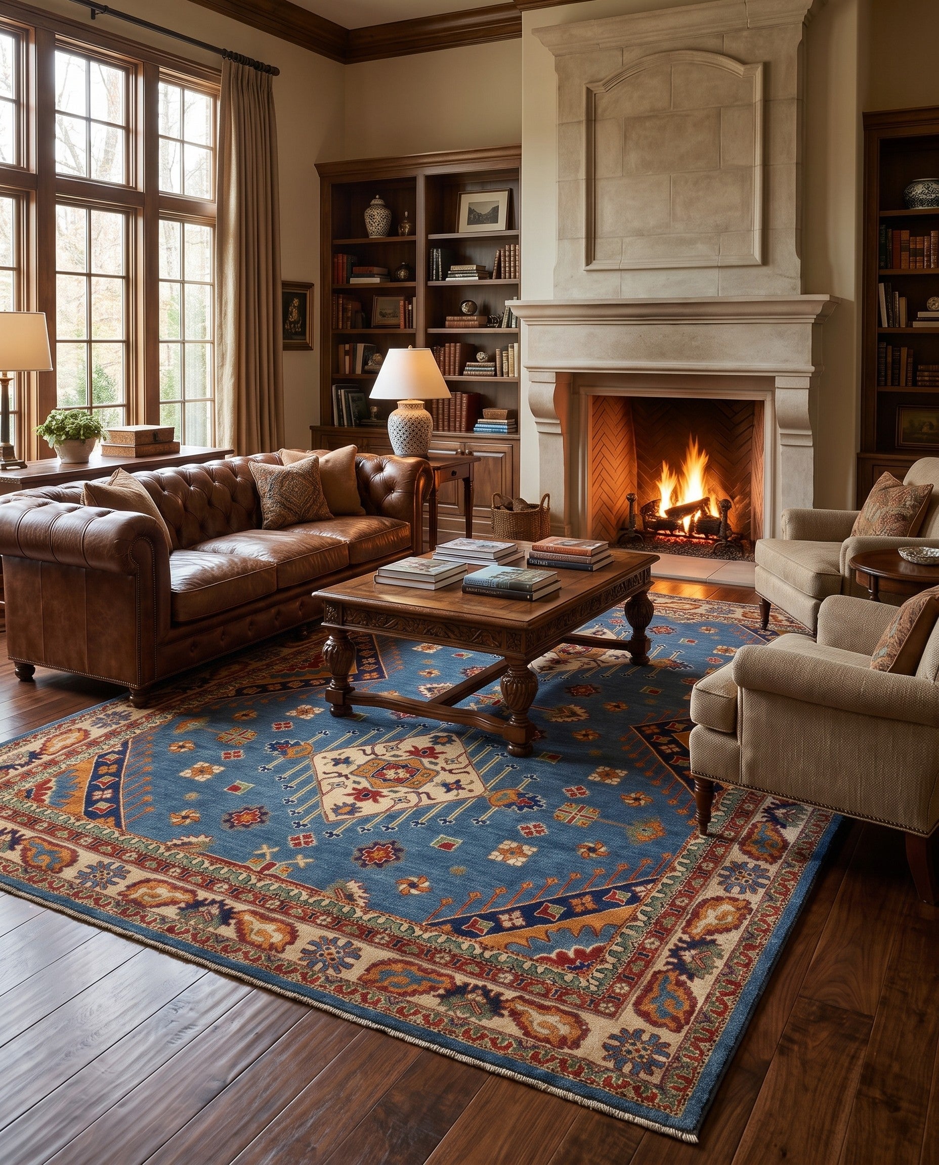 7' 10 x 10' 4 Hand Knotted Kazak Rug