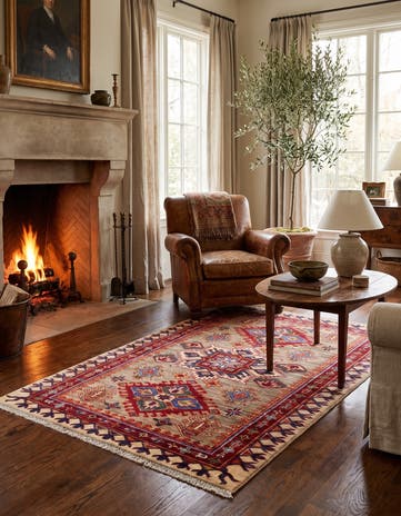 3' 3 x 5' 3 Hand Knotted Kazak Rug