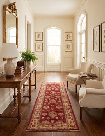 2' 7 x 10' 8 Hand Knotted Ziegler Runner Rug