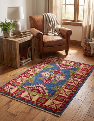 2' x 3' Hand Knotted Kazak Rug